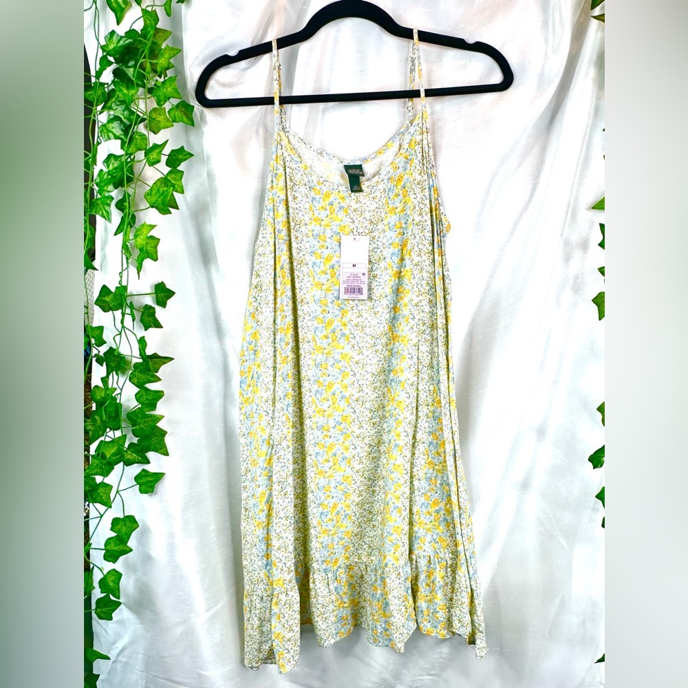 wild fable Yellow Floral Mini Dress